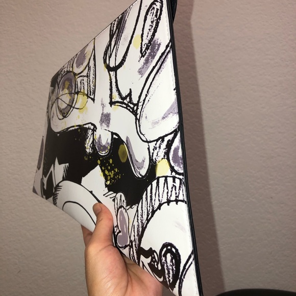 Asos Asymmetrical Graffiti-Style Envelope Clutch - Picture 16 of 16